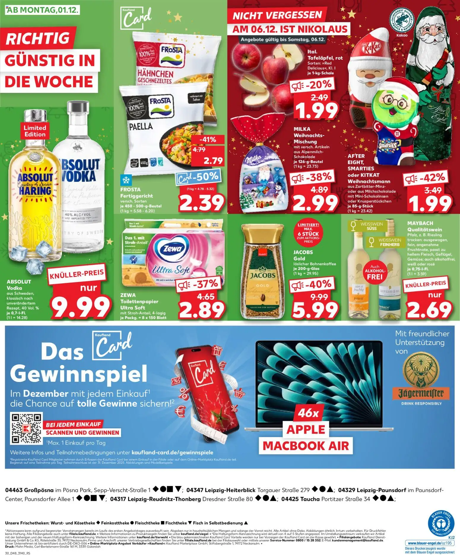 Kaufland prospekt Leipzig	 – gültig ab 27.11.2025 | Seite: 30 | Produkte: Weißwein trocken, Frosta, Fisch, Wurst
