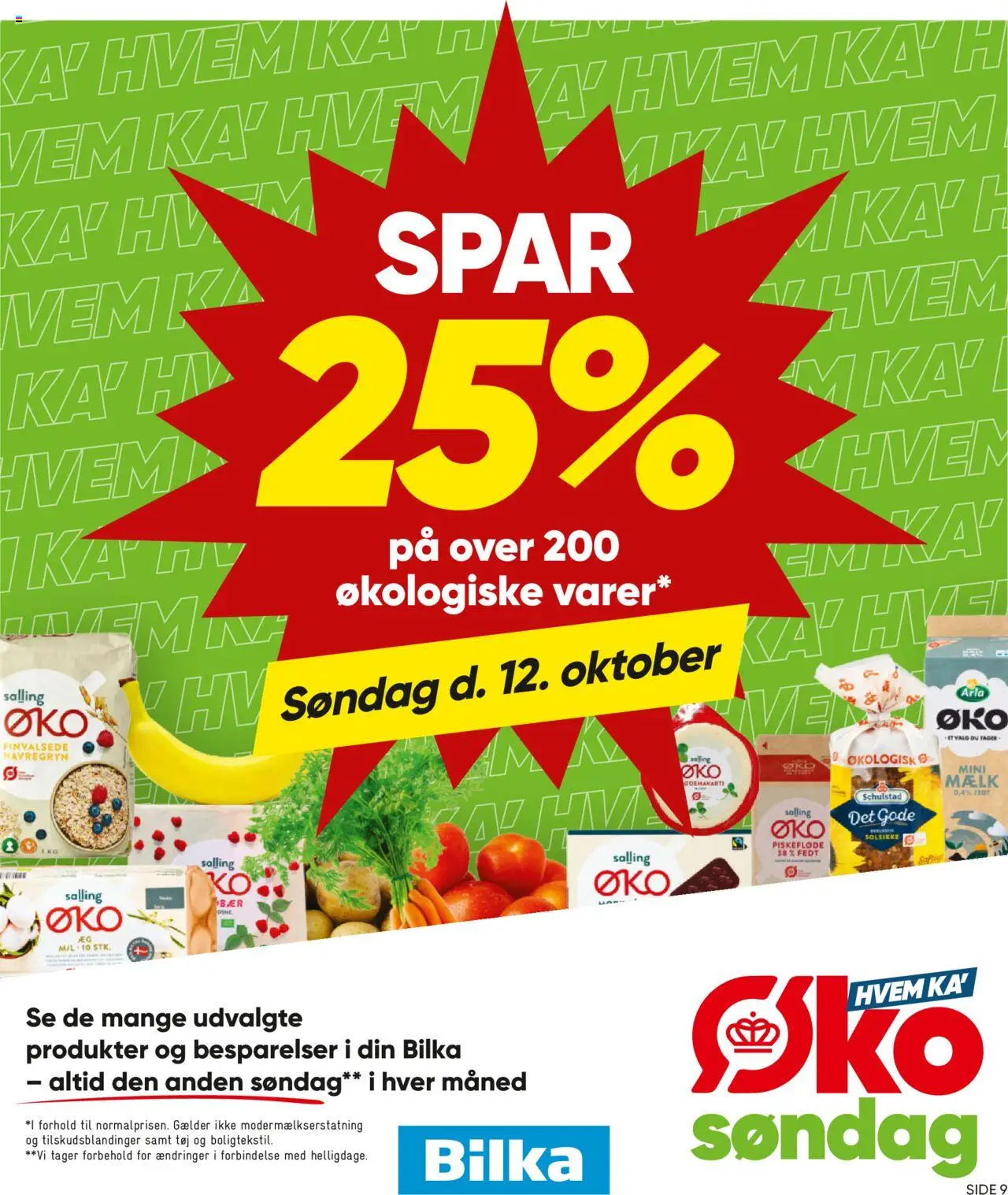 Bilka tilbudsavis – gyldig fra 10.10.2025 | Side: 9 | Produkter: Mælk, Havregryn, Tøj