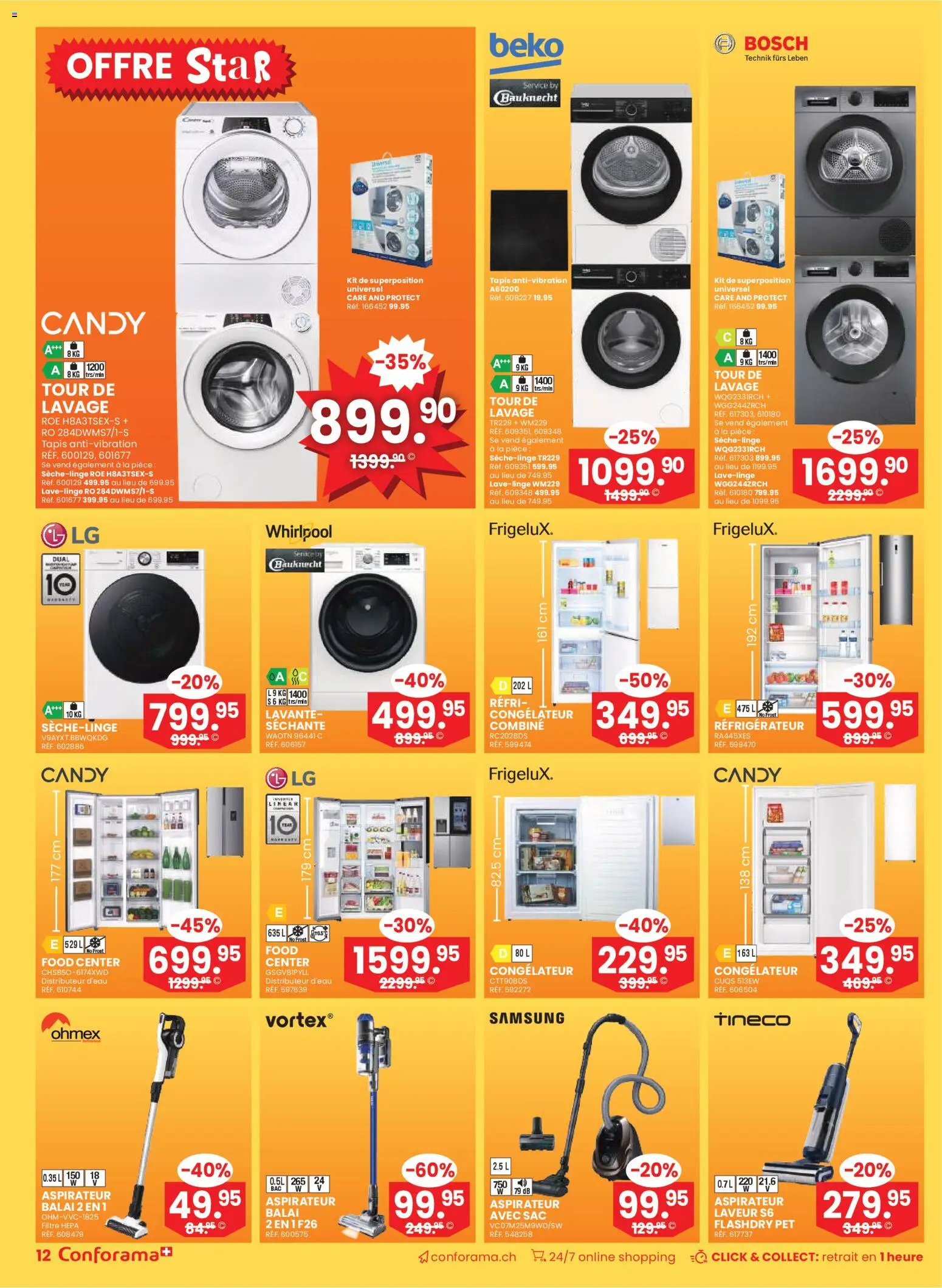 Conforama Aktionen FR – gültig ab 31.12.2025 | Seite: 12 | Produkte: Samsung, Bosch