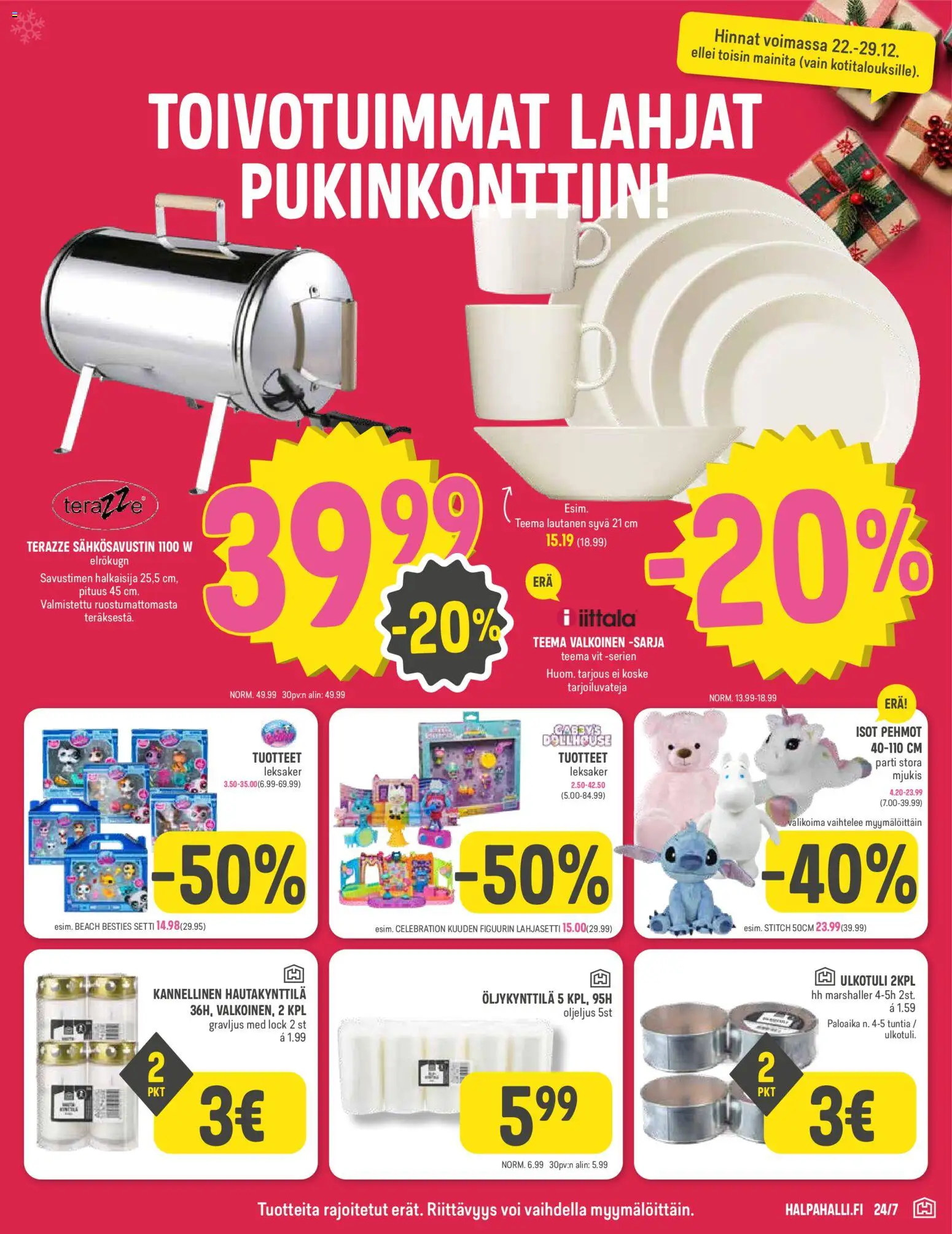 Halpa Halli tarjoukset - Joulu – voimassa 22.12.2025 alkaen | Sivu: 7 | Tuotteet: Voi, Lautanen
