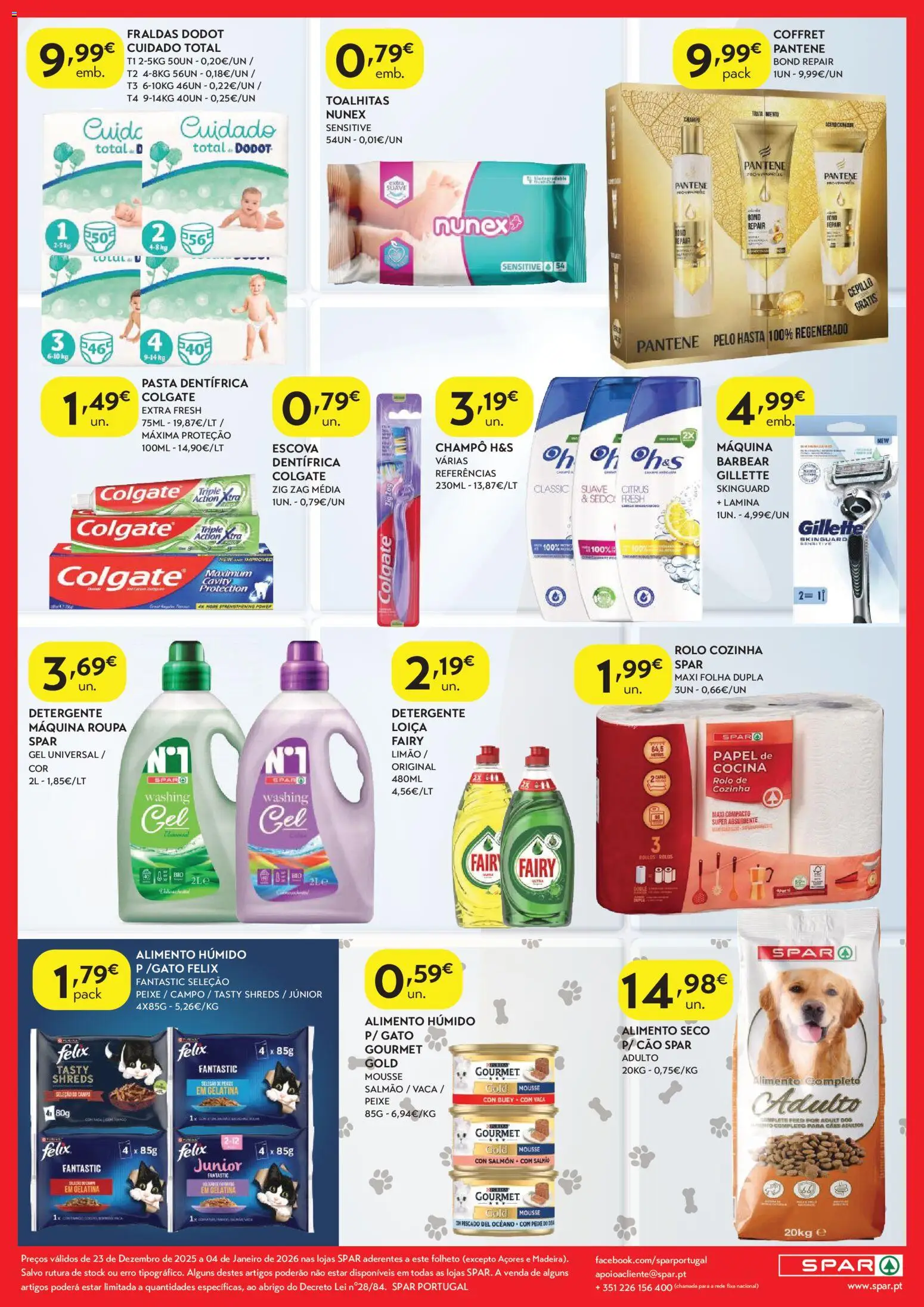 Spar - folheto │ válido de 23.12.2025 | Página: 8 | Produtos: Fraldas, Fraldas dodot, Gelatina, Salmão