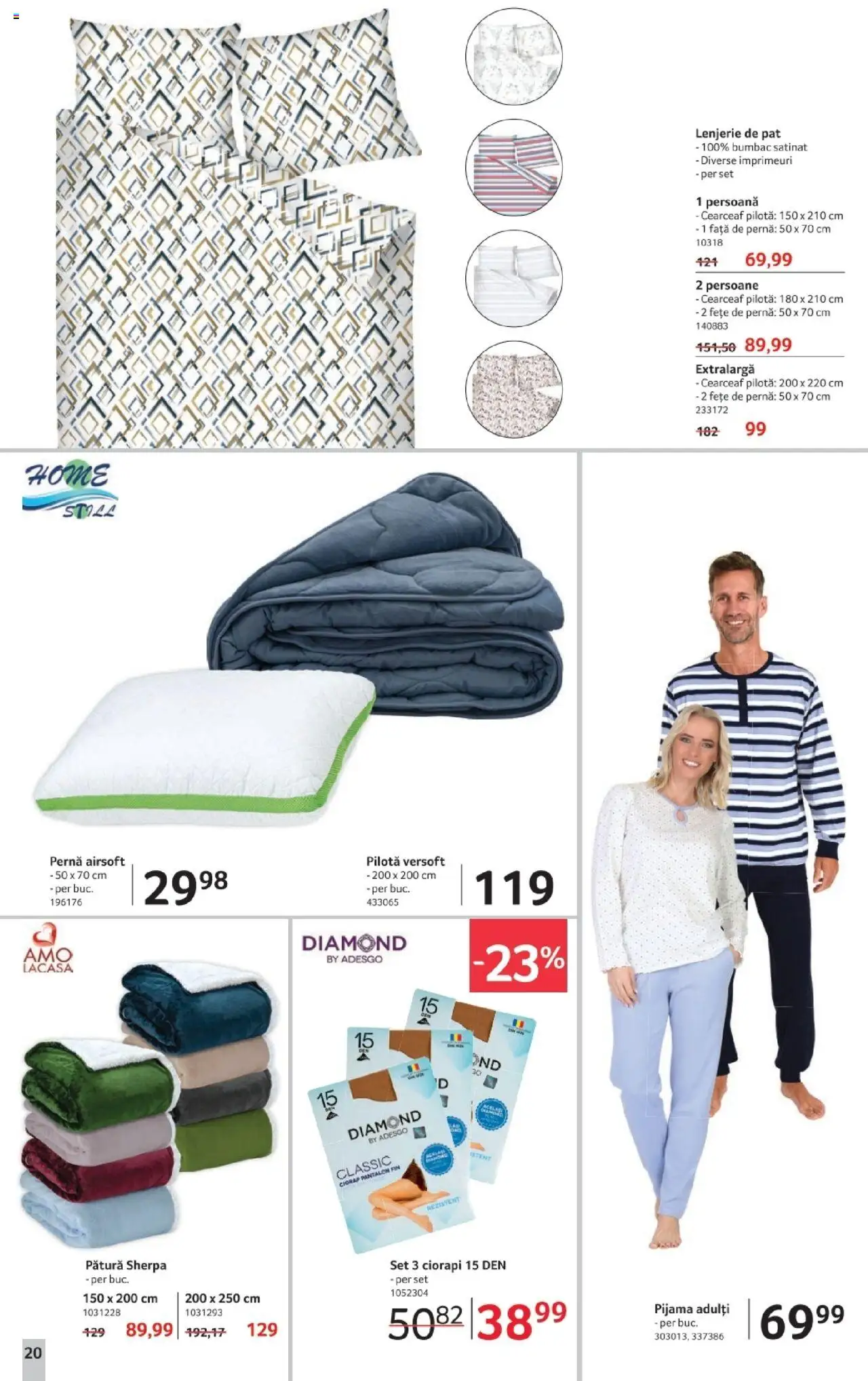 Noul catalog Selgros – valabil de la 03.10.2025 | Pagină: 20 | Produse: Pat, Pernă, Pătură, Pilotă