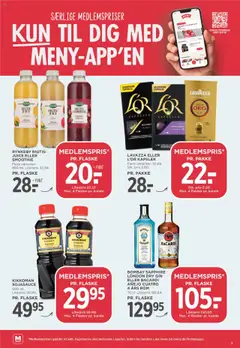 Meny Tilbudsavis gyldig fra 22.08.2025 | Side: 3 | Produkter: Juice, Gin, Smoothie, Rom