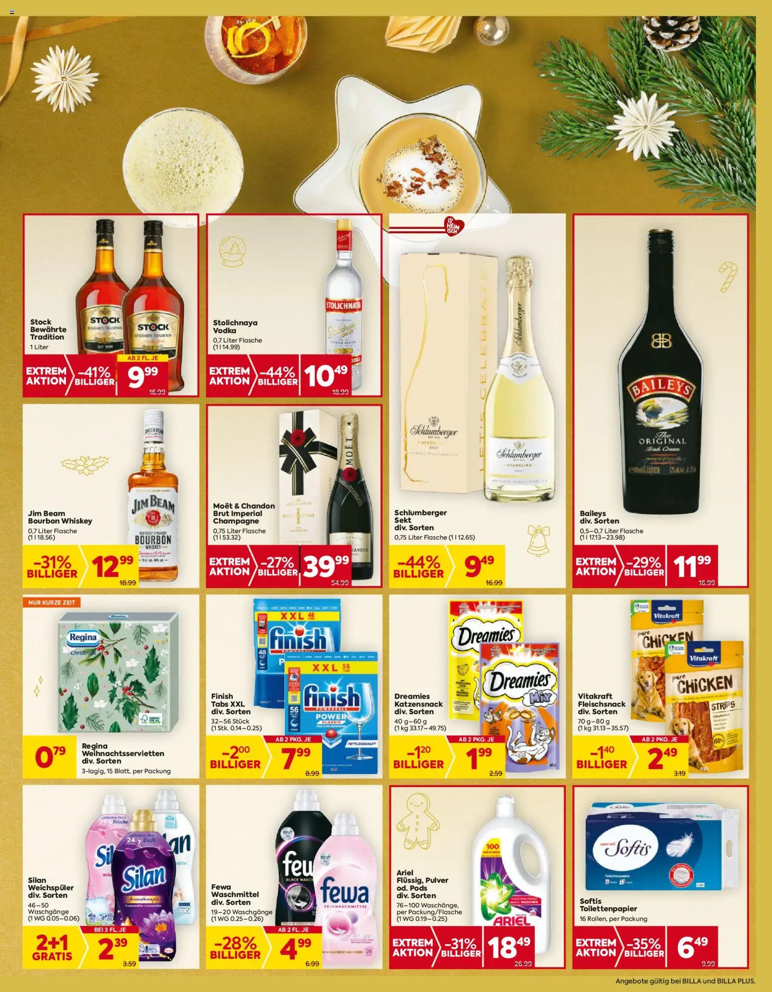 Billa Flugblatt - Oberösterreich gültig ab 11.12.2025 | Seite: 13 | Produkte: Whiskey, Weichspüler, Bourbon, Waschmittel