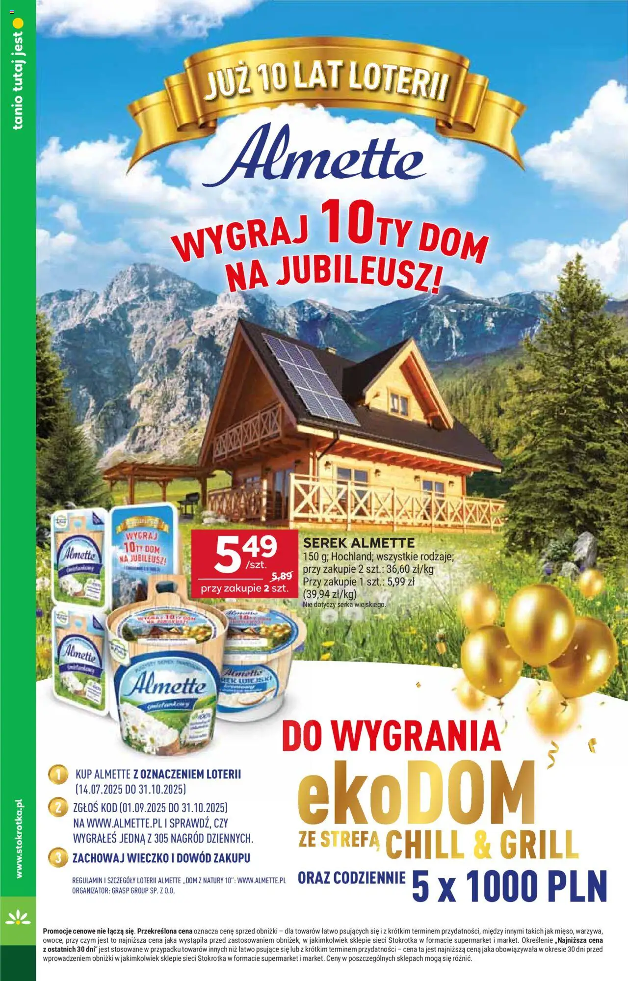 Stokrotka Gazetka - Market od 18.09.2025 | Strona: 12 | Produkty: Serek, Stokrotka, Grill
