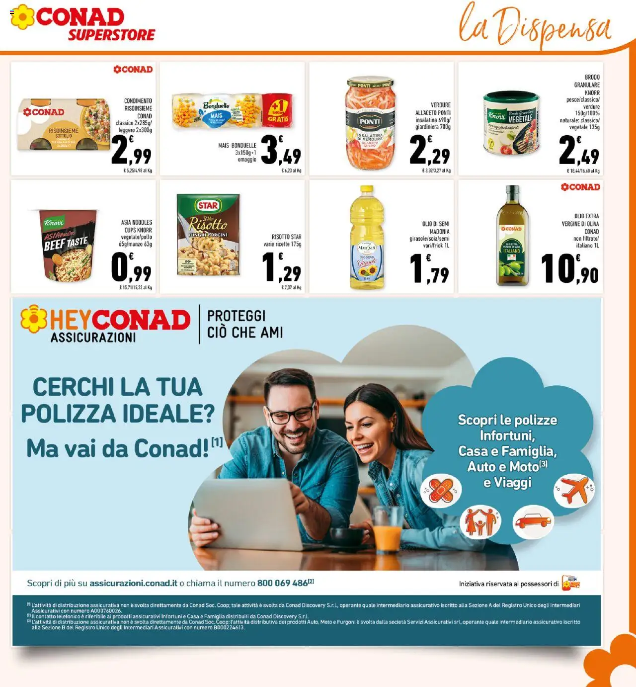 Volantino Conad del 27.08.2025 | Pagina: 19 | Prodotti: Olive, Funghi, Olio extra vergine, Mais