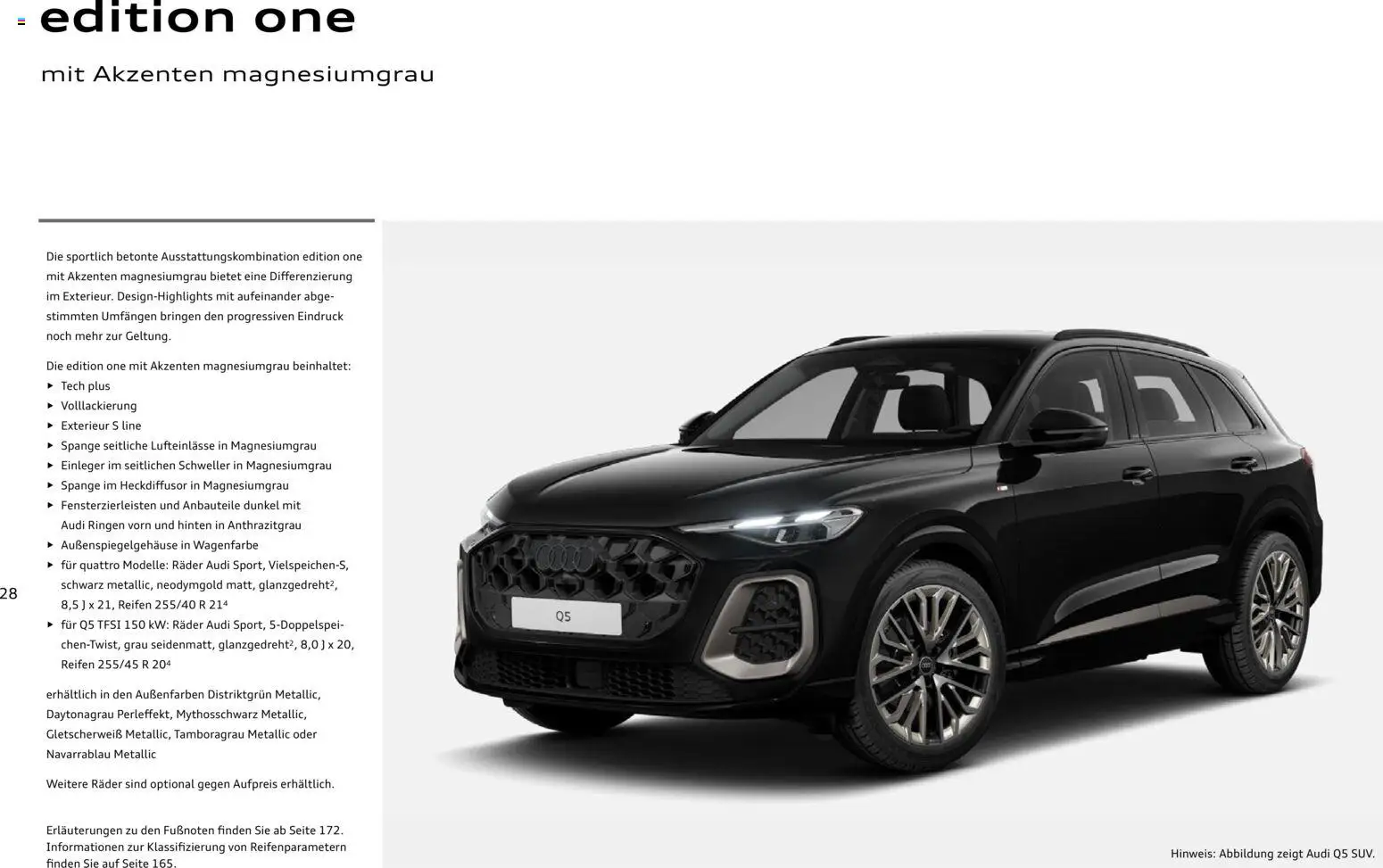 Audi Q5 – gültig ab 28.10.2025 | Seite: 28