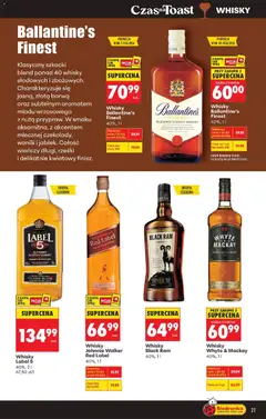 Pogląd oferty "Whisky Johnnie Walker Red Label, 40%, 1 l" - ważna od 07.04.2026 | Strona: 27 | Produkty: Karta, Mak, Black ram, Whisky