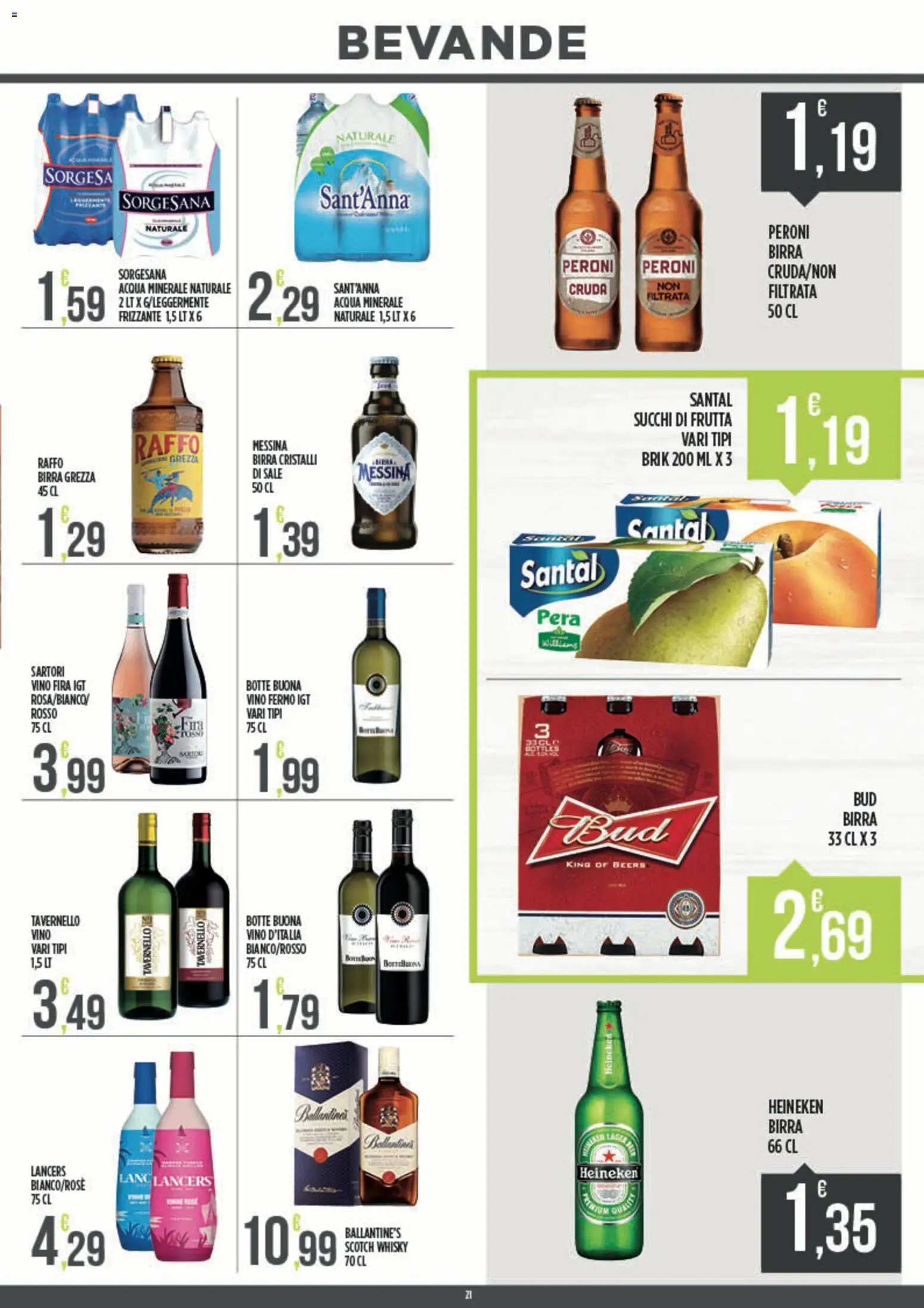 Volantino Euroesse del 07.04.2026 | Pagina: 21 | Prodotti: Whisky, Frutta, Sale, Heineken