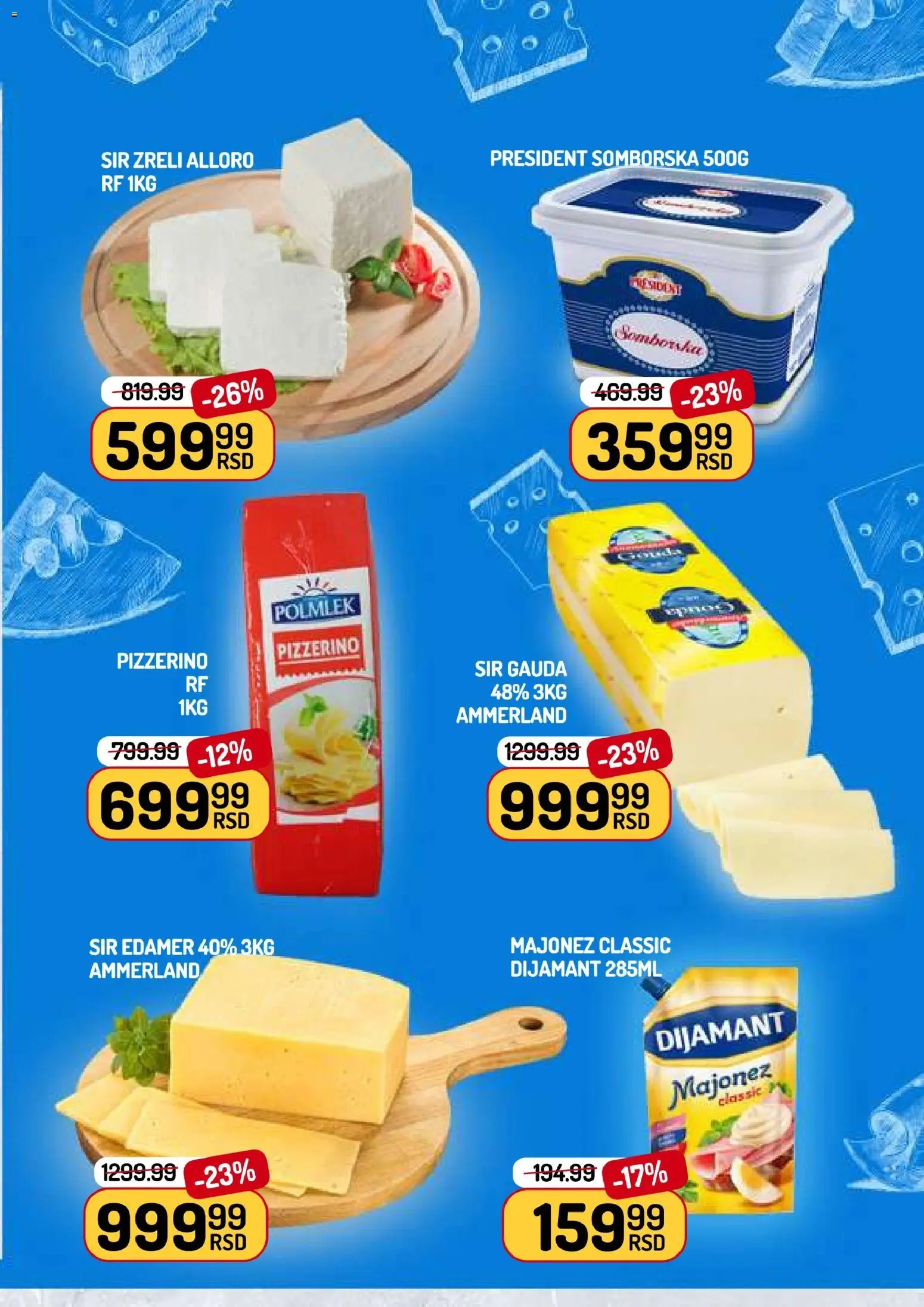 Aman katalog - važi od 16.01.2026 | Strana: 5 | Proizvode: Majonez, Edamer, Sir