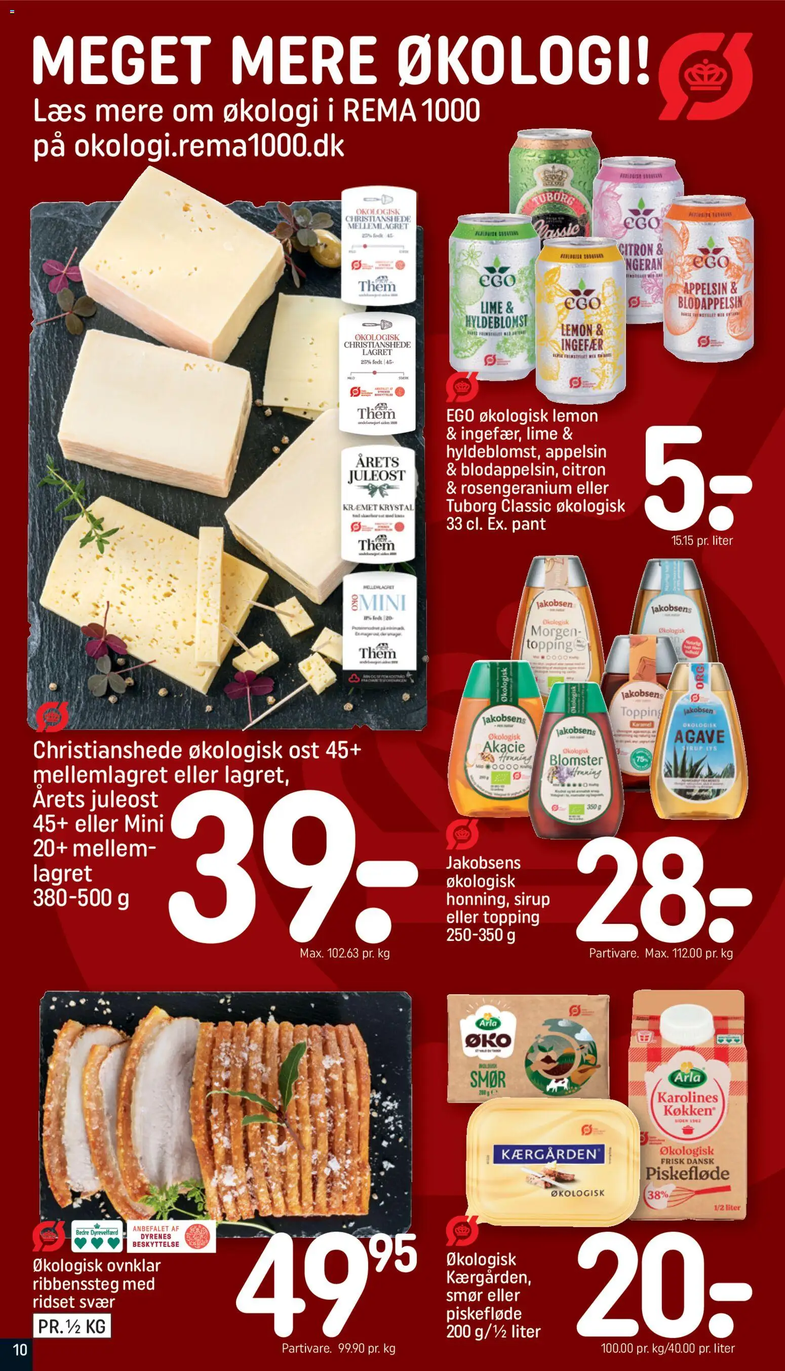 Rema 1000 tilbudsavis – gyldig fra 22.11.2025 | Side: 10 | Produkter: Smør, Ost, Ingefær, Lime