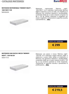 Anteprima del volantino Eurobrico Materassi catalogo valido a partire dal 23.07.2025 | Pagina: 5 | Prodotti: Materasso matrimoniale, Materasso