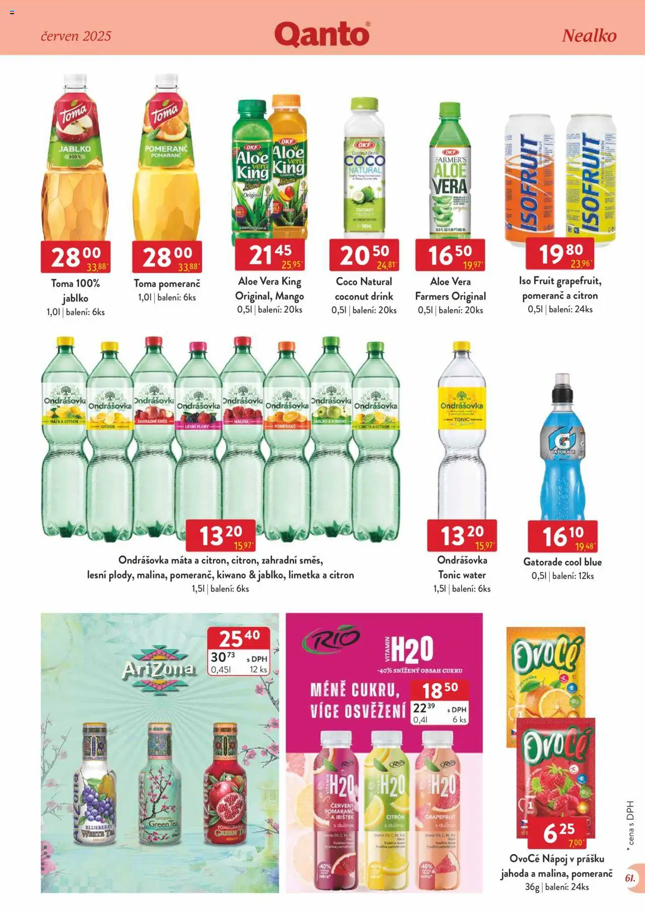 Astur & Qanto leták - Velkoobchod 06/2025 od 01.06.2025 | Strana: 61 | Produkty: Tonic Water, Tonic, Citron, Aloe vera