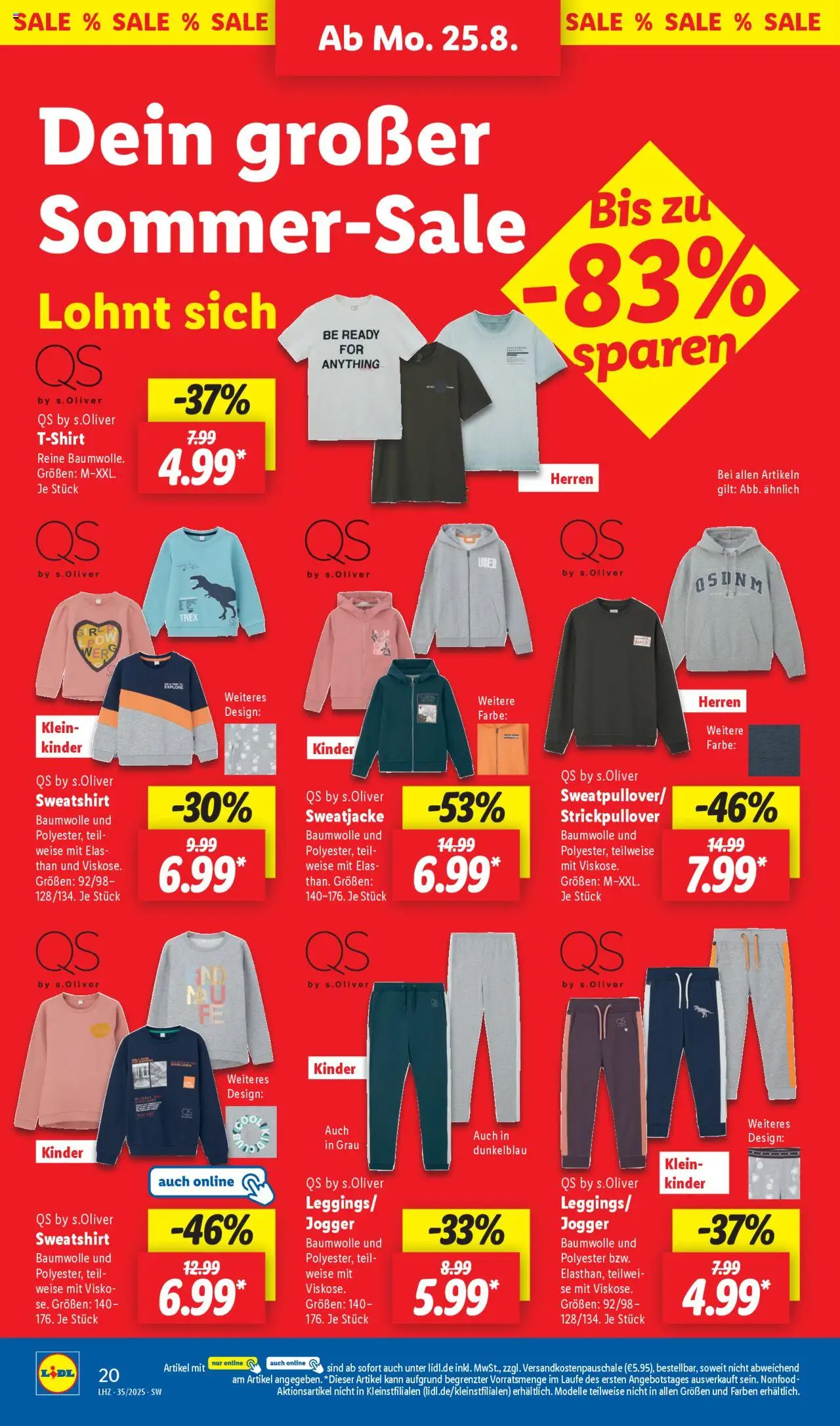 Lidl Prospekt Gundelsheim 	 - gültig ab dem 25.08.2025 | Seite: 4 | Produkte: Sweatjacke, Sweatshirt