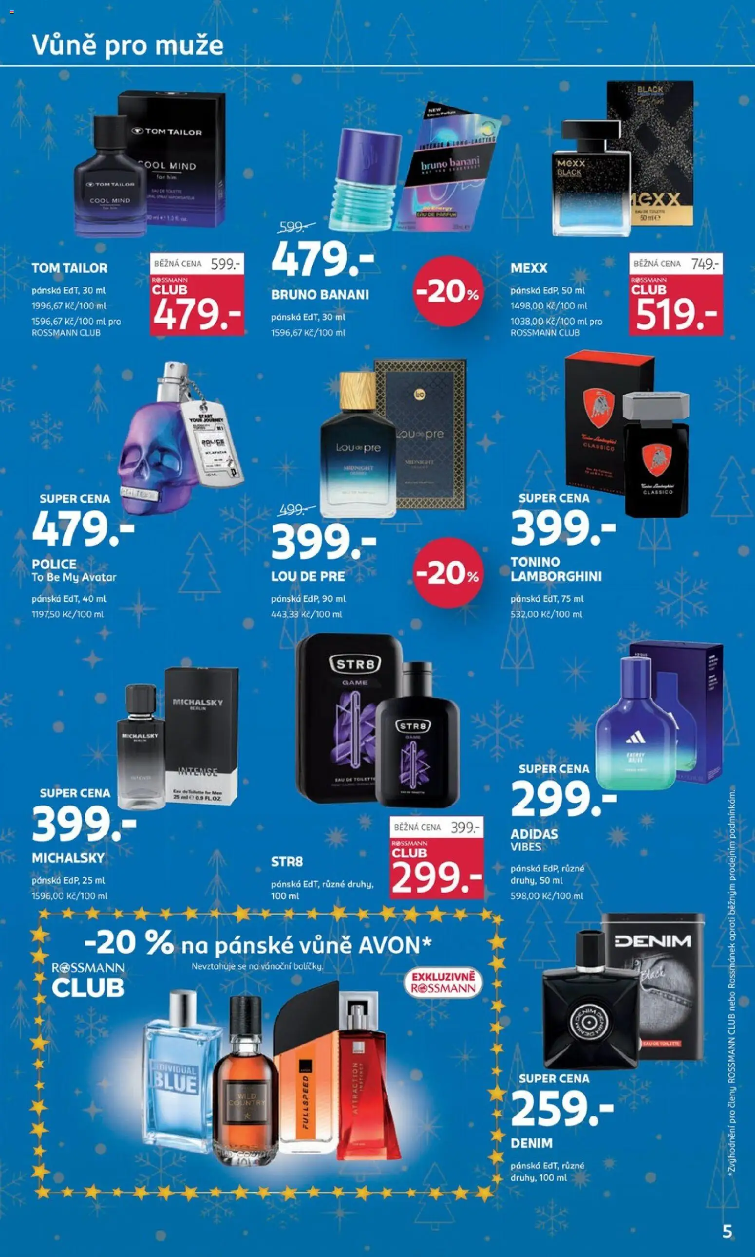 Rossmann katalog - Vánoce od 19.11.2025 | Strana: 5 | Produkty: Police, Bruno Banani