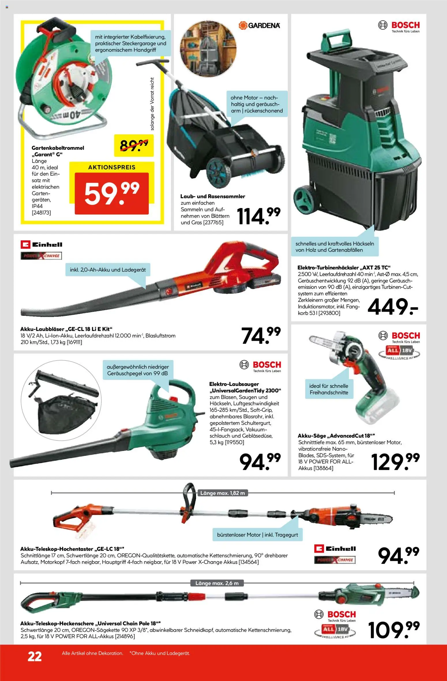 Hellweg Prospekt – gültig ab 27.10.2025 | Seite: 22 | Produkte: Bosch, Korb, Ladegerät