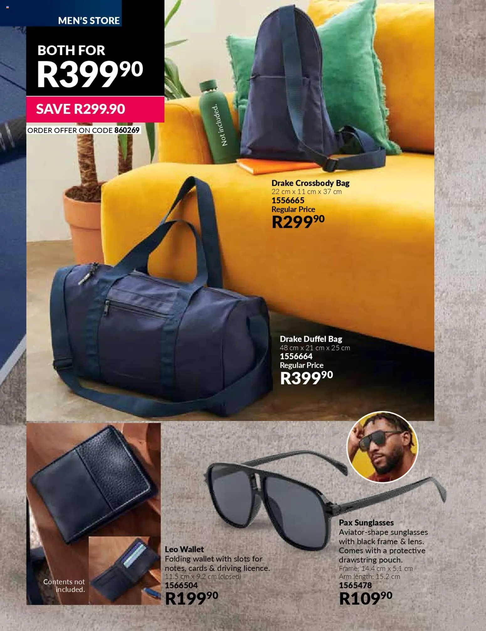 New Avon catalogue – valid from 01.01.2026 | Page: 114 | Products: Wallet, Bag, Sunglasses, Frame