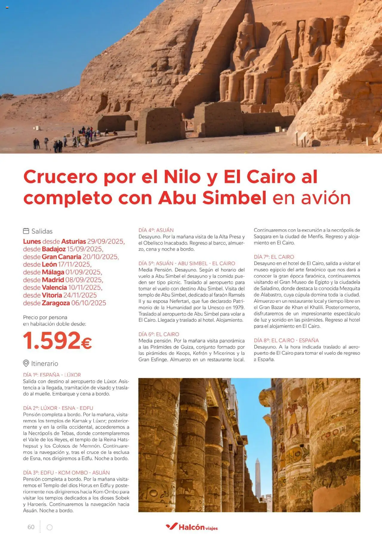 Halcón Viajes Egipto │ válido desde el 01.07.2025 | Página: 60 | Productos: Navegación