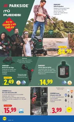 Lidl catálogo de bazar MAD │ válido desde el 07.07.2025 | Página: 6 | Productos: Hidrolimpiadora, Manguera, Batería, Lámpara