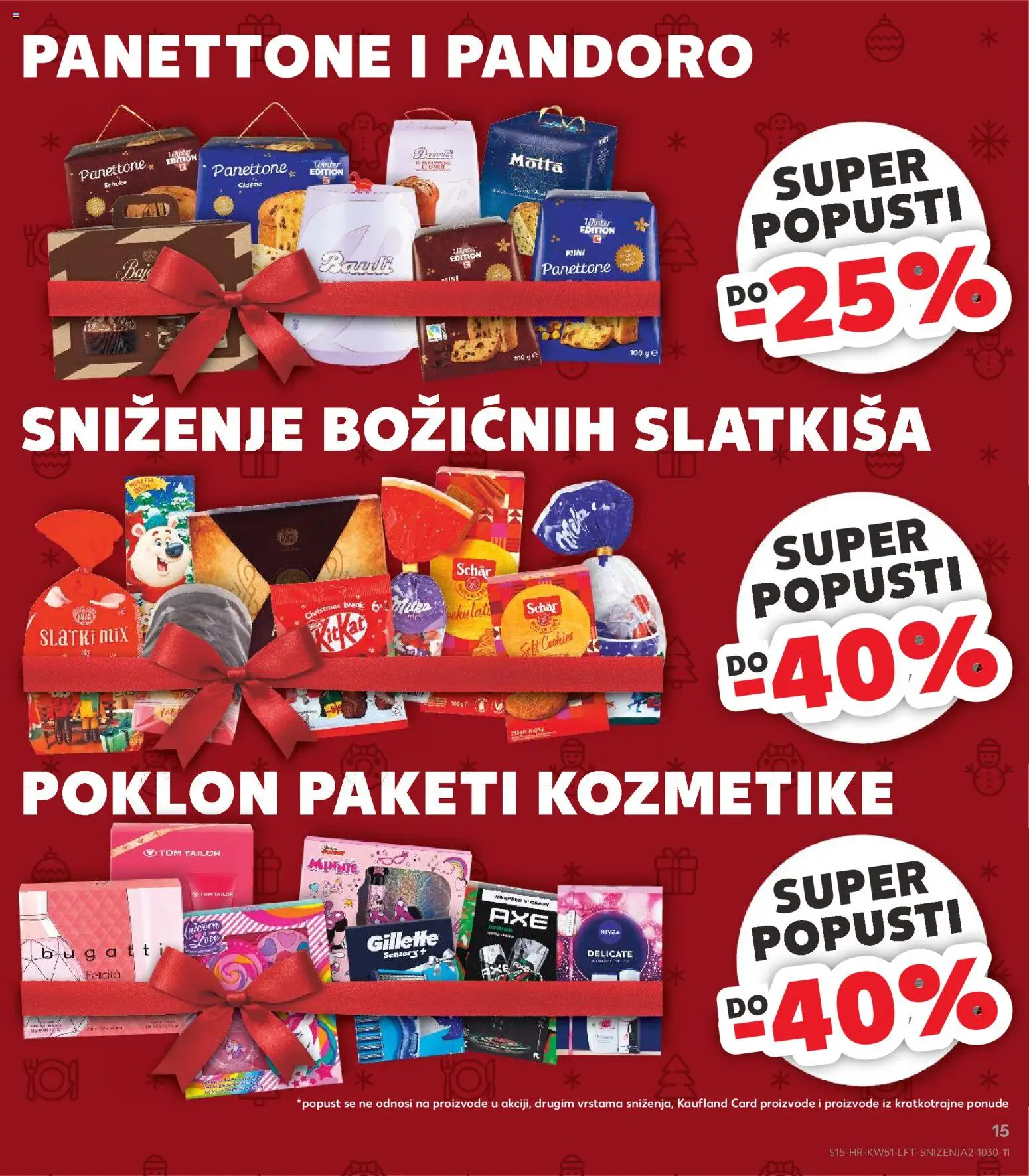 Kaufland HR akciós ujság - amely érvényes a következő dátumtól: 17.12.2025 | Oldal: 15 | Termékek: Panettone