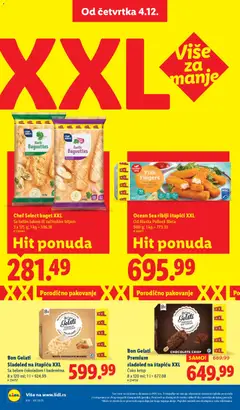 Bon Gelati Sladoled na štapiću XXL, Sa belom čokoladom i bademima 8 x 120 ml - pregled Lidl kataloga - važi od 04.12.2025 | Strana: 44