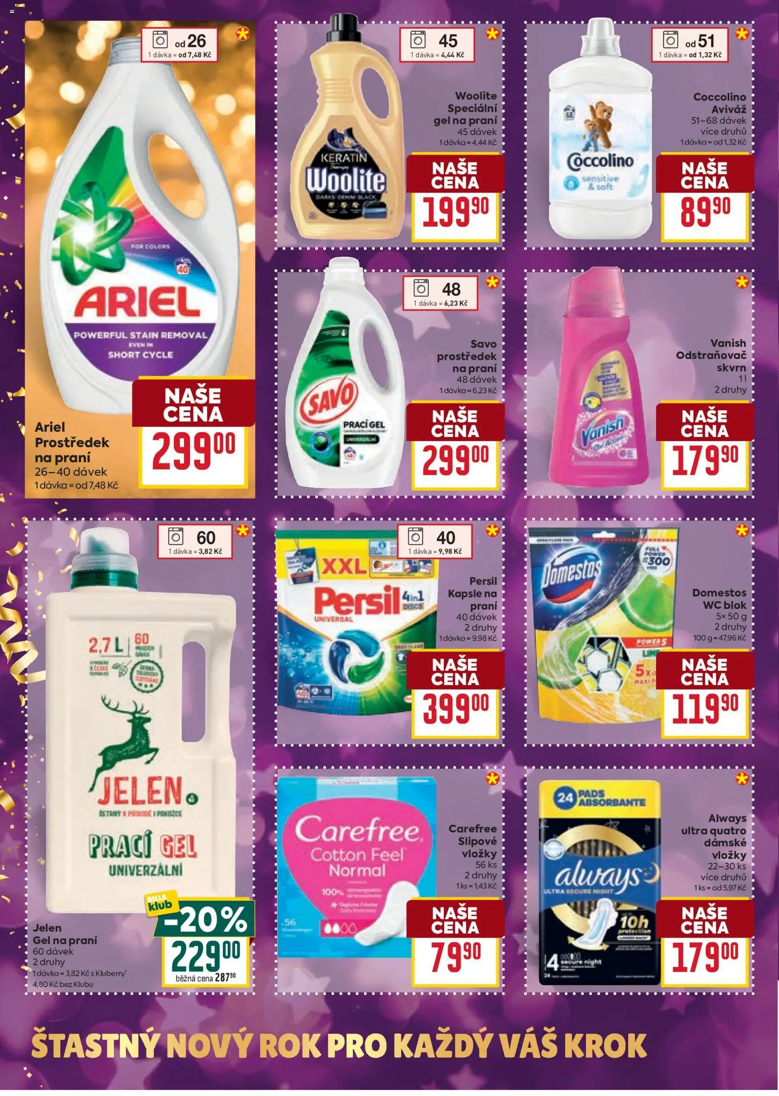 Billa Velký leták od 27.12.2025 | Strana: 30 | Produkty: Kapsle, Jelen, Woolite, Domestos