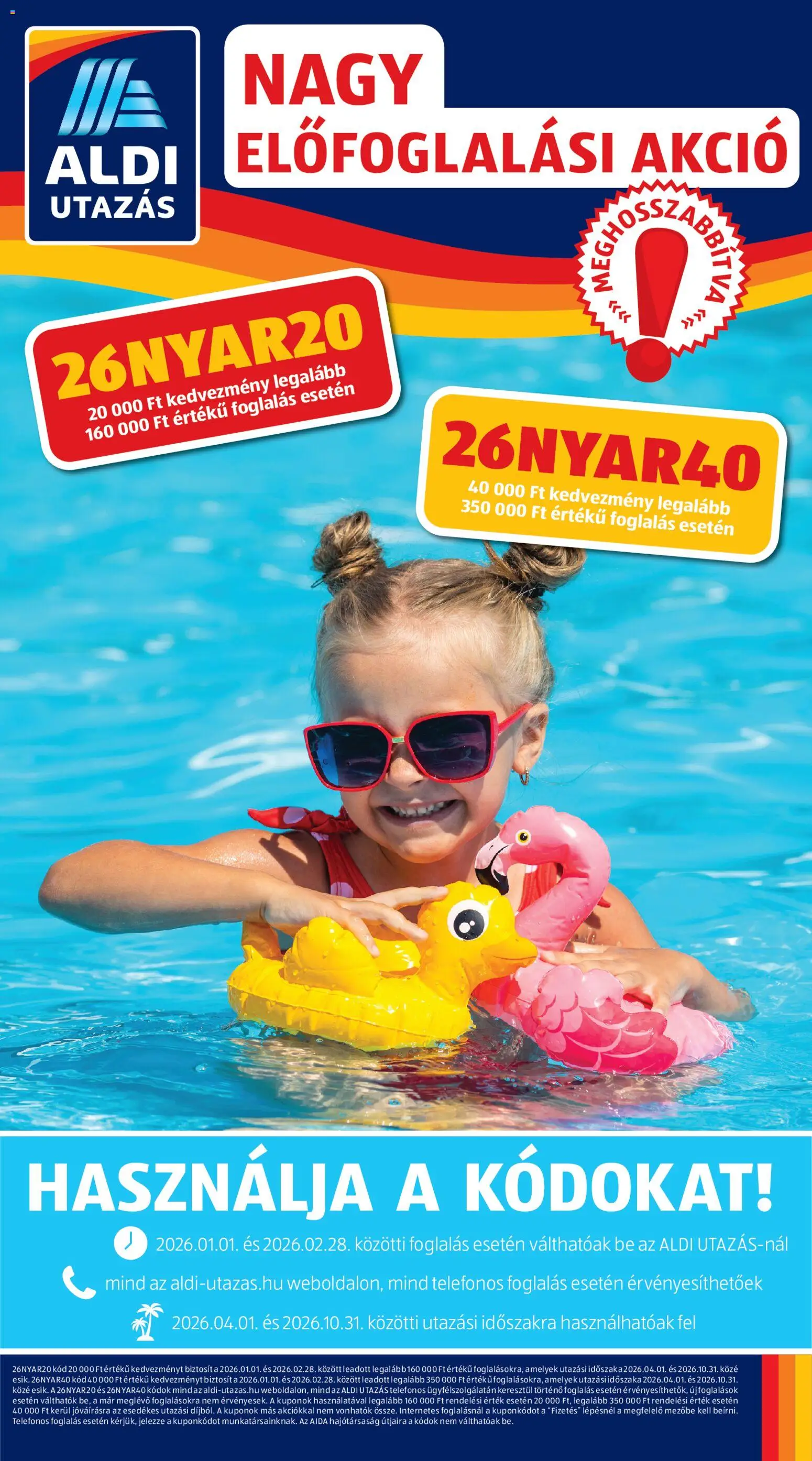 Aldi akciós ujság - amely érvényes a következő dátumtól: 26.02.2026 | Oldal: 1