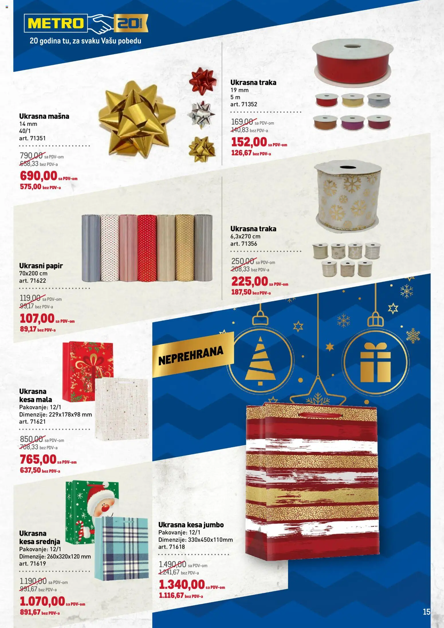 Metro katalog - važi od 11.12.2025 | Strana: 15 | Proizvode: Pakovanje