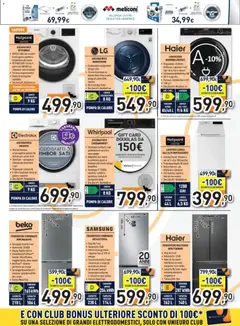 Anteprima del volantino Volantino Unieuro	 valido a partire dal 27.10.2025 | Pagina: 3 | Prodotti: Ripiano, Lavatrice, Asciugatrice, Samsung