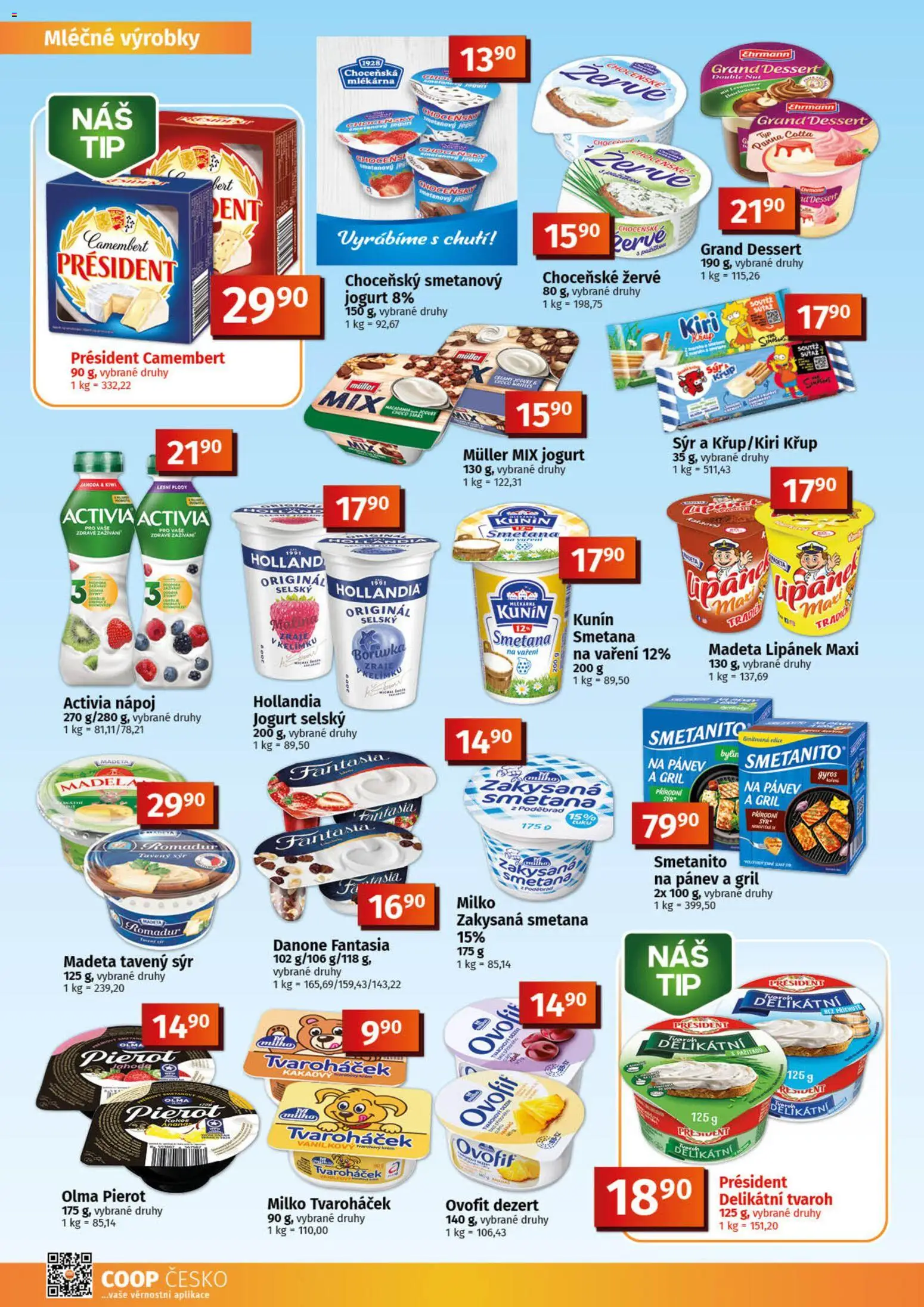 Konzum leták od 08.04.2026 | Strana: 4 | Produkty: Tavený sýr, Lipánek, Romadur, Zakysaná smetana