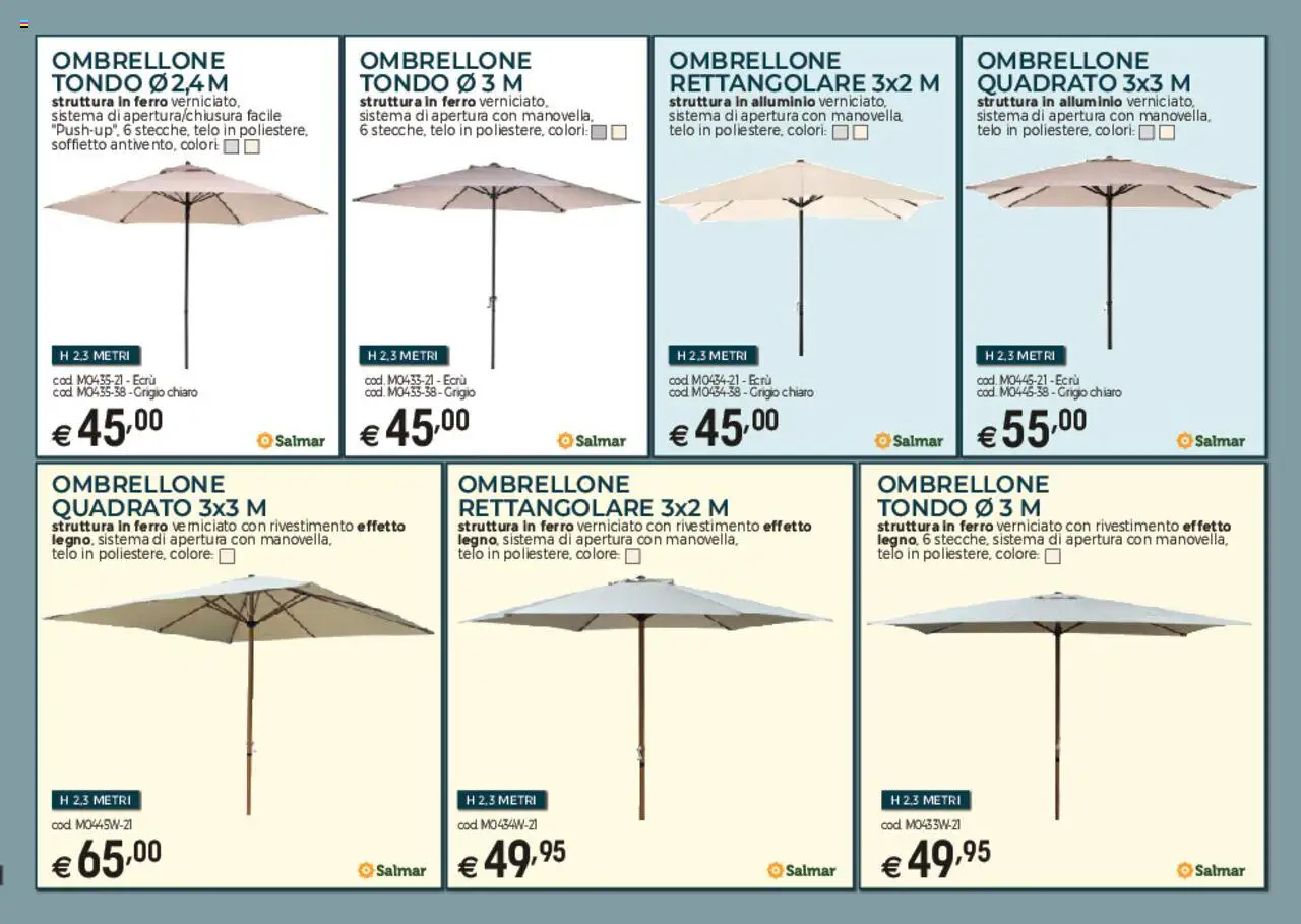 Volantino Brico OK del 03.03.2025 | Pagina: 2 | Prodotti: Ombrellone, Alluminio