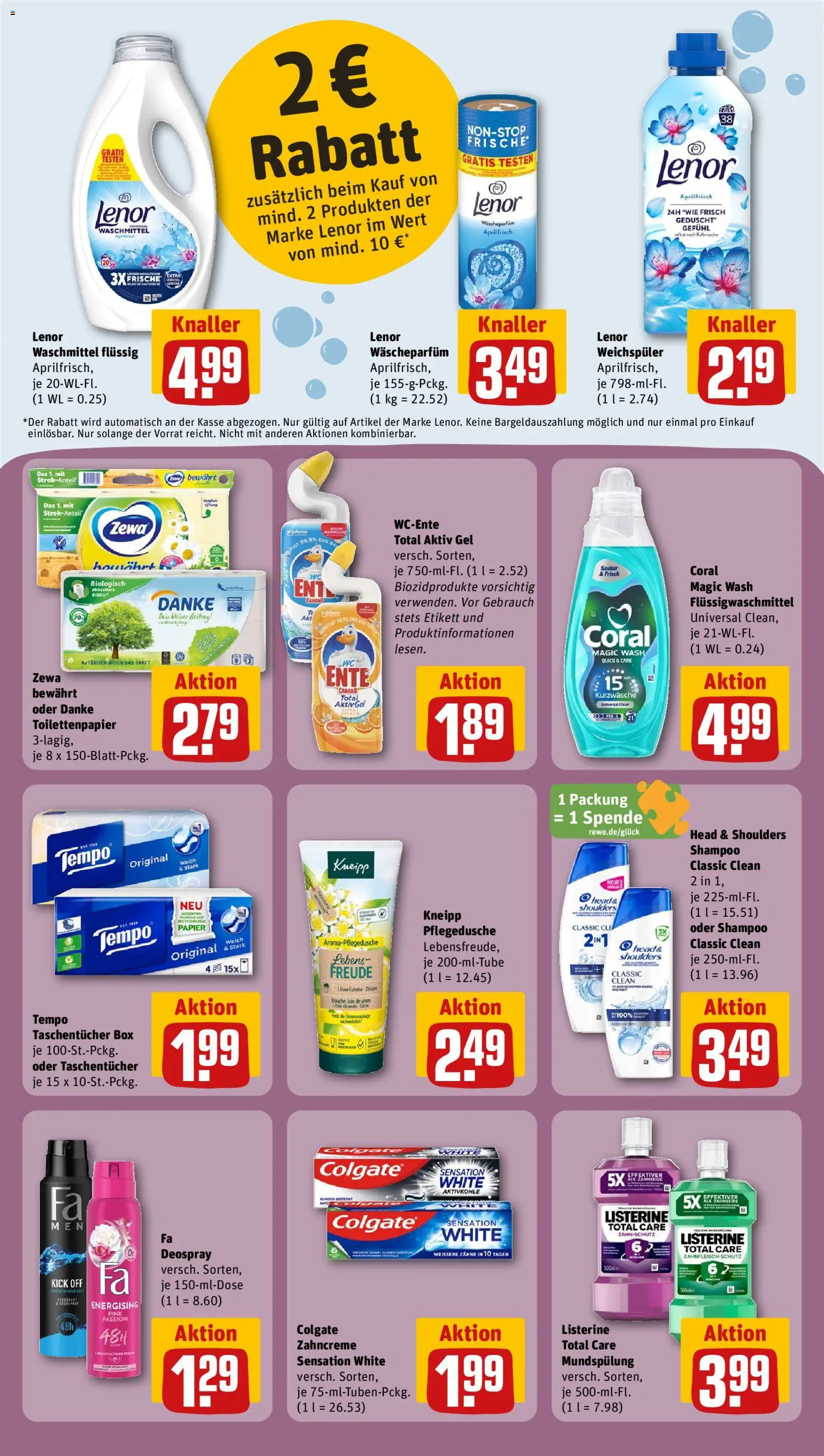 Rewe ihr Kaufpark Prospekt 	 – gültig ab 27.04.2026 | Seite: 22 | Produkte: Shampoo, Waschmittel, Tempo, Listerine