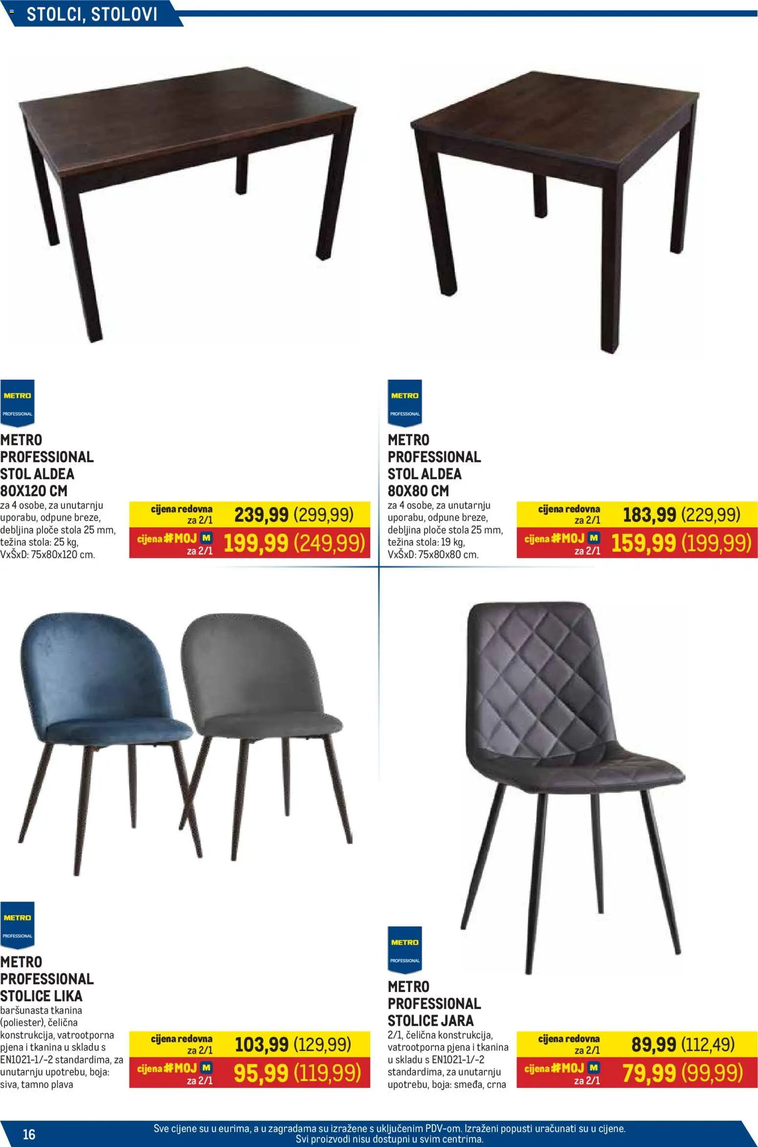 Metro katalog | vrijedi od 16.03.2026 | Stranica: 16 | Proizvodi: Stol
