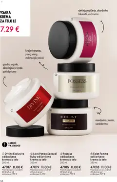 Oriflame katalog akcije – veljaven od 19.11.2025 | Stran: 58 | Izdelki: Krema, Krema za telo