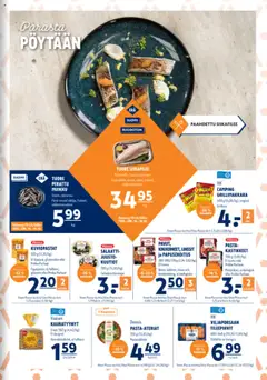 K-Supermarket-mainoslehti voimassa 16.10.2025 alkaen | Sivu: 3 | Tuotteet: Linssit, Juusto, Grillimakkara, Salaatti