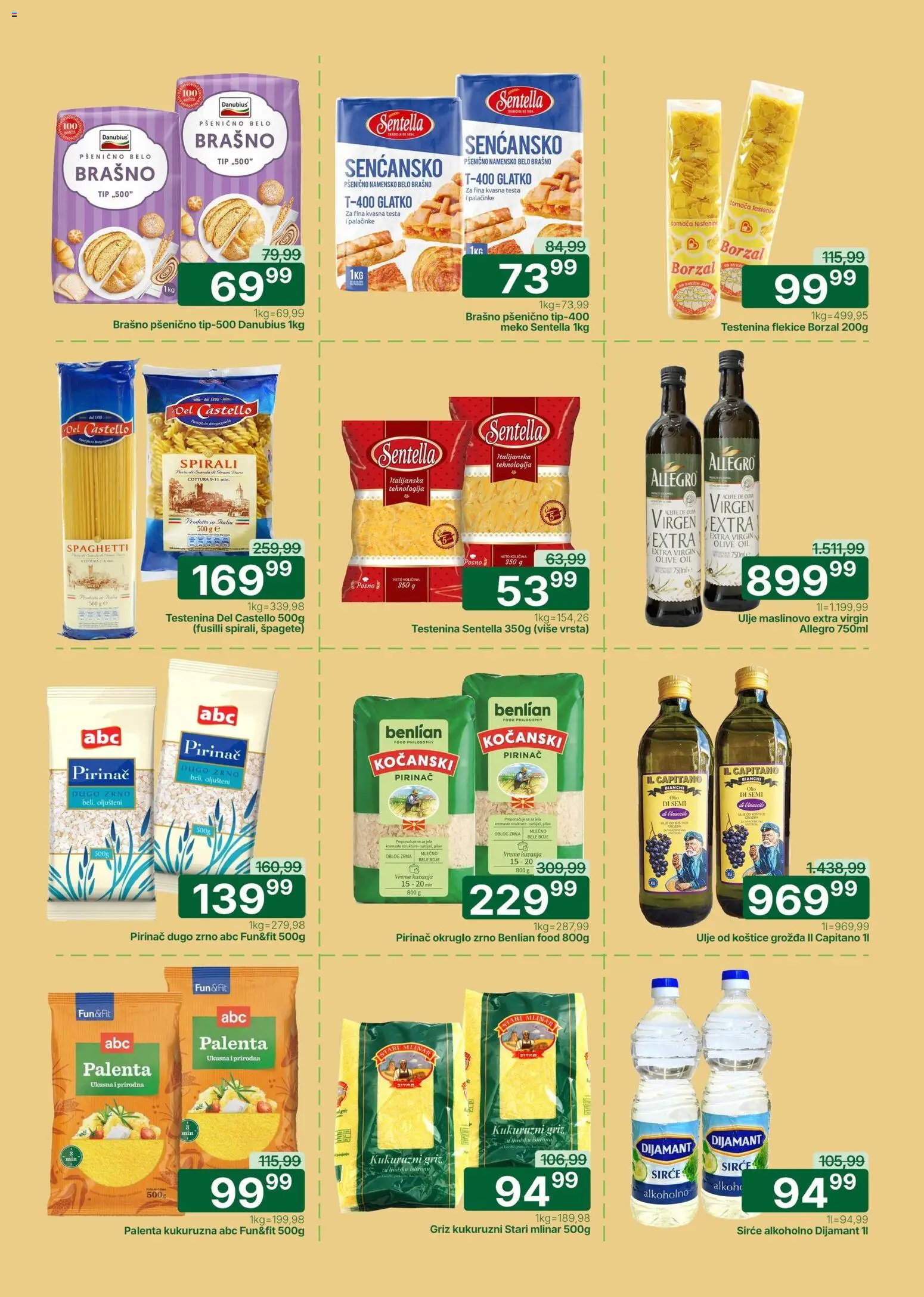 Univerexport katalog - važi od 13.04.2026 | Strana: 13 | Proizvode: Brašno, Ulje, Sirće, Pirinač