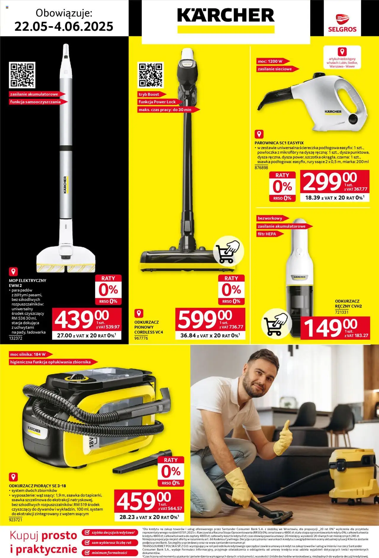 Selgros cash&carry Gazetka - Sprzątanie od 22.05.2025 | Strona: 17 | Produkty: Ładowarka, Odkurzacz pionowy, Parownica, Szczotka