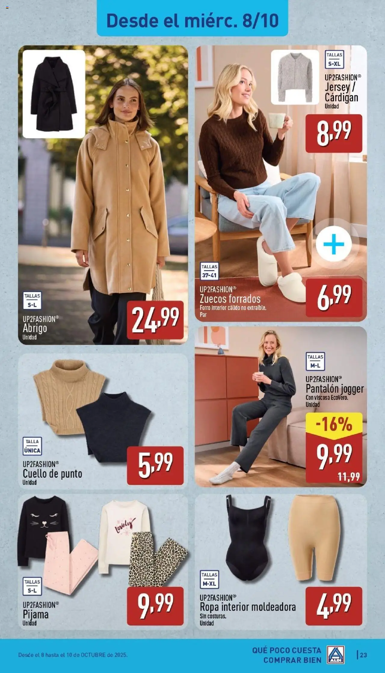 Aldi folleto Península │ válido desde el 06.10.2025 | Página: 23 | Productos: Ropa interior, Pijama, Ropa