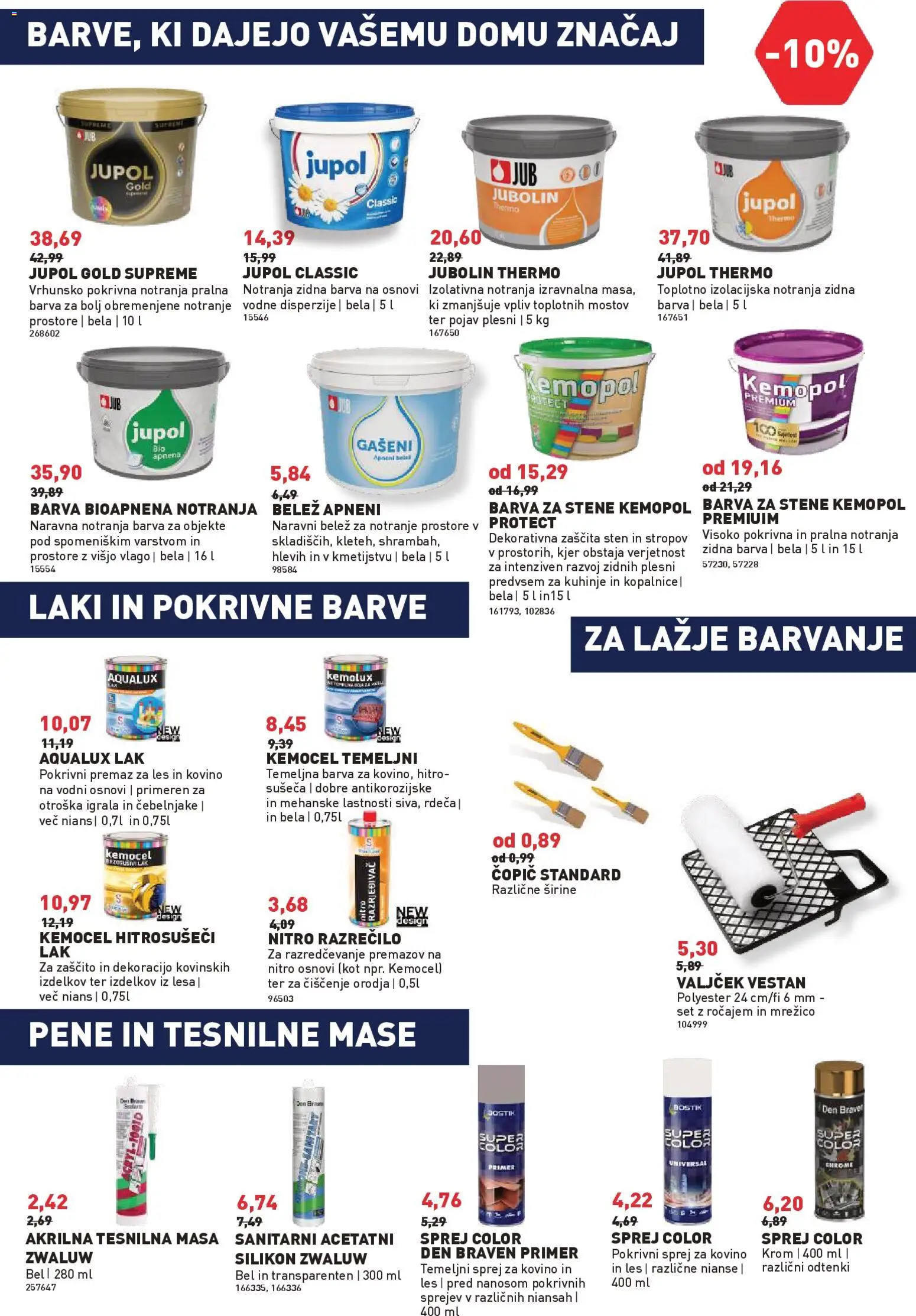 Novi Inpos katalog ponudbe – veljaven od 13.11.2025 | Stran: 20 | Izdelki: Copic, Lak, Silikon, Barva