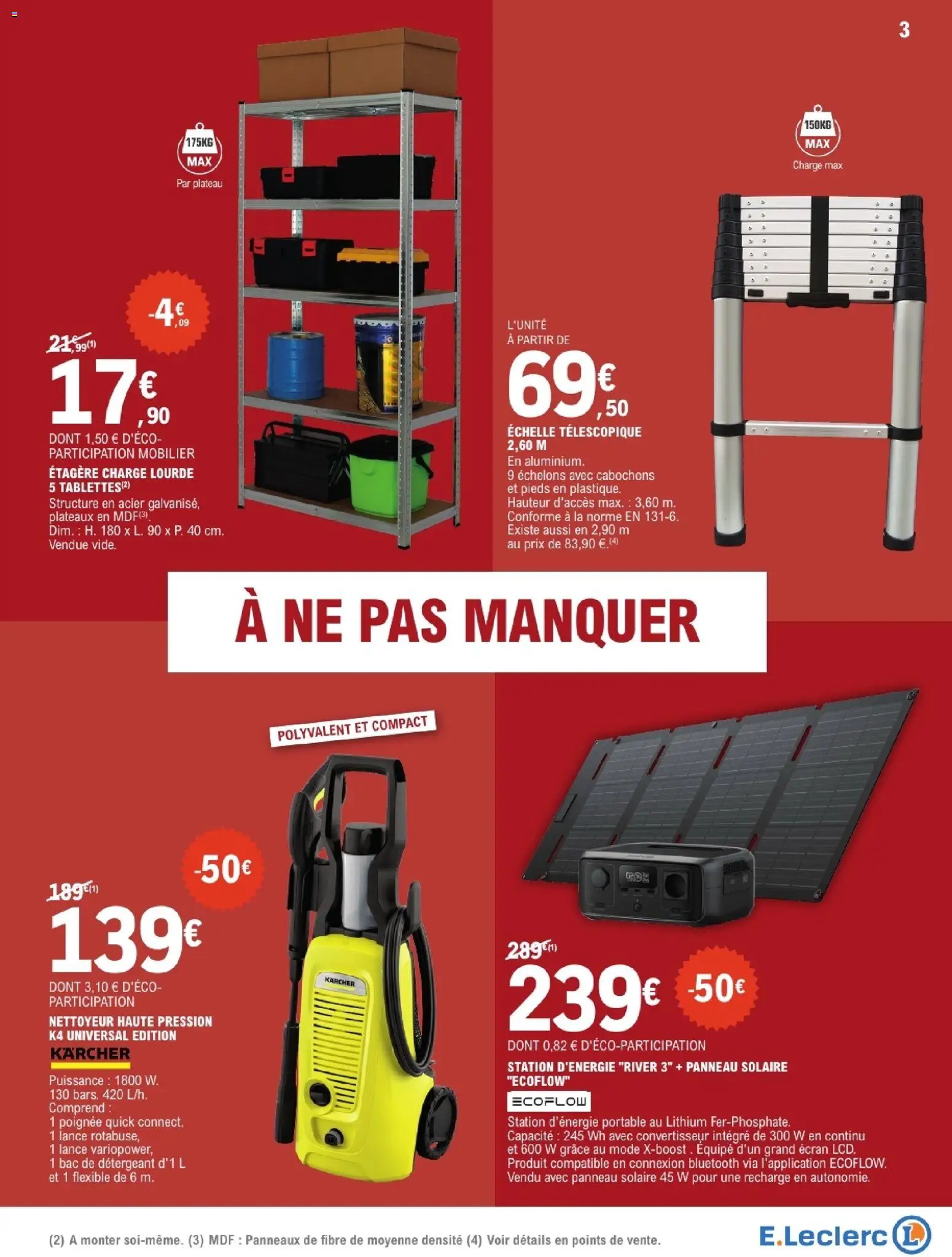 {H1} | Page: 3 | Produits: Plateau, Nettoyeur haute pression, Échelle télescopique, Convertisseur