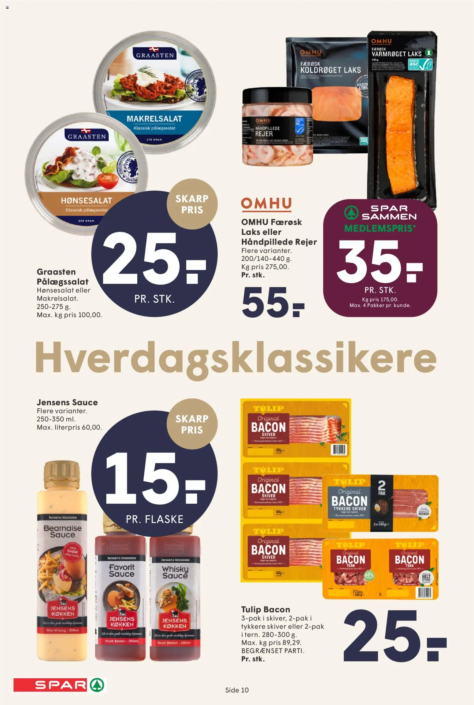 Spar tilbudsavis – gyldig fra 27.12.2025 | Side: 10 | Produkter: Smør, Whisky, Bacon, Rejer
