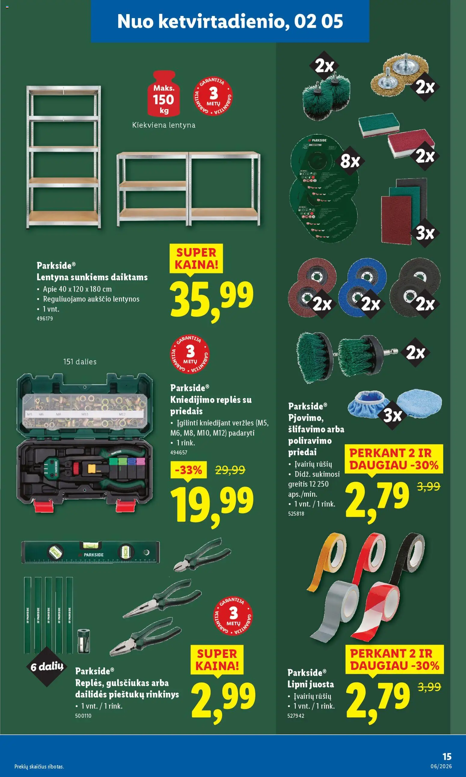LIDL akcijos nuo 02.02.2026 | Puslapis: 15 | Prekių: Lentyna