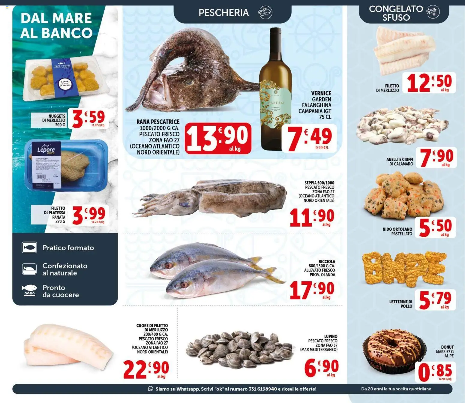 Volantino Decò del 09.04.2026 | Pagina: 9 | Prodotti: Pollo, Merluzzo, Nuggets, Rana pescatrice