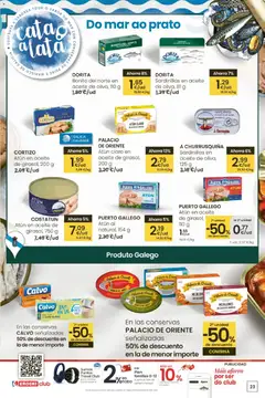 Vista previa Eroski - Entroido do aforro válido desde el 12.02.2026 | Página: 23 | Productos: Sardinillas, Aceite de oliva, Aceite de girasol, Atún claro