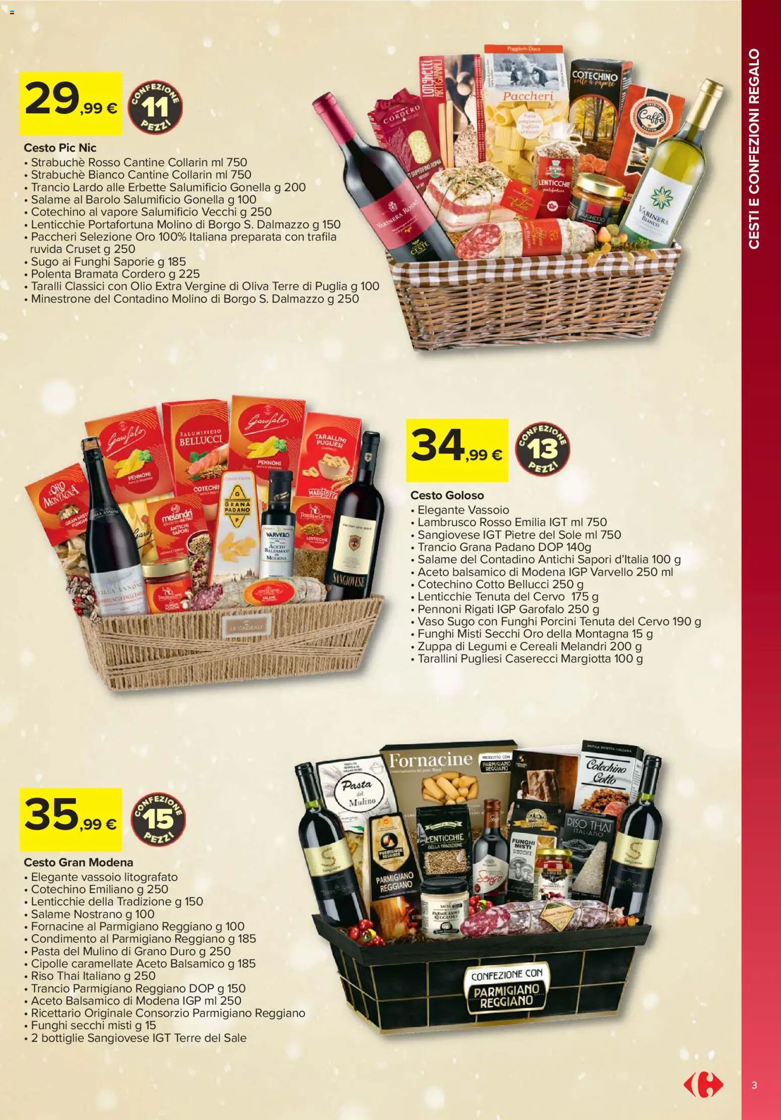 Volantino Carrefour del 13.11.2025 | Pagina: 3 | Prodotti: Salame, Lenticchie, Sale, Cotechino