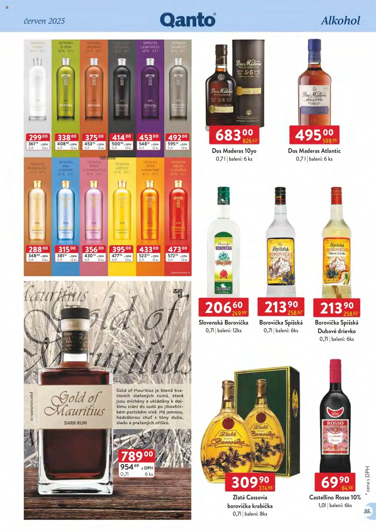 Astur & Qanto leták - Velkoobchod 06/2025 od 01.06.2025 | Strana: 35 | Produkty: Rum, Mléko, Čaj, Citron