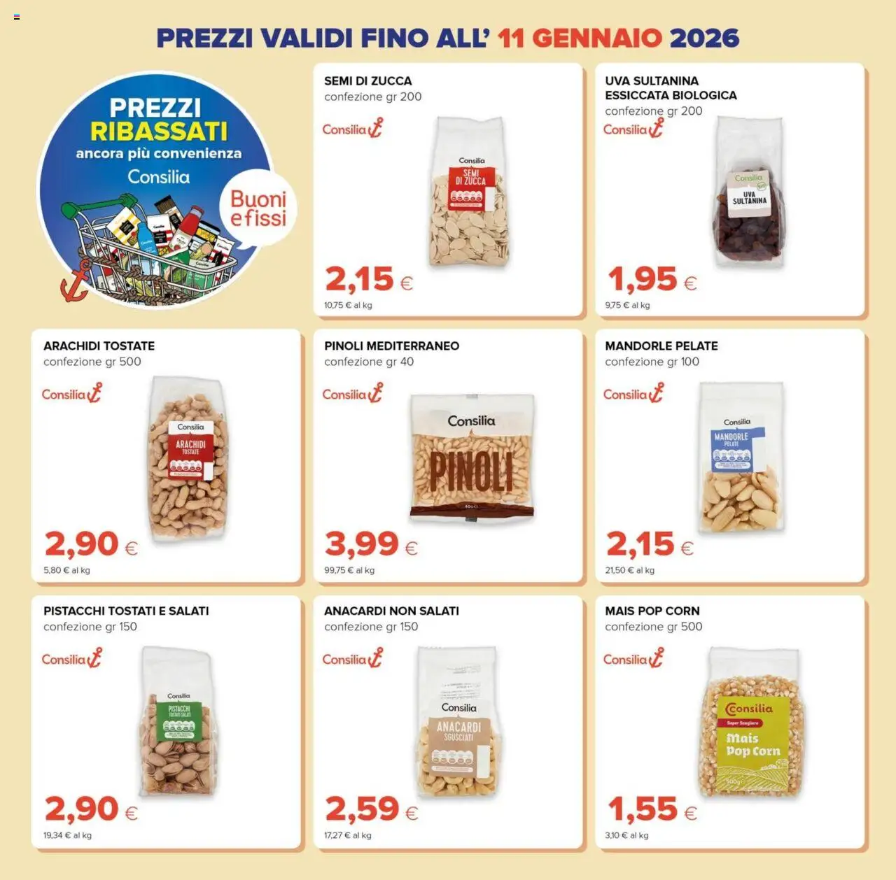 Volantino Tigre del 15.10.2025 | Pagina: 2 | Prodotti: Uva, Mais, Pistacchi, Pop corn