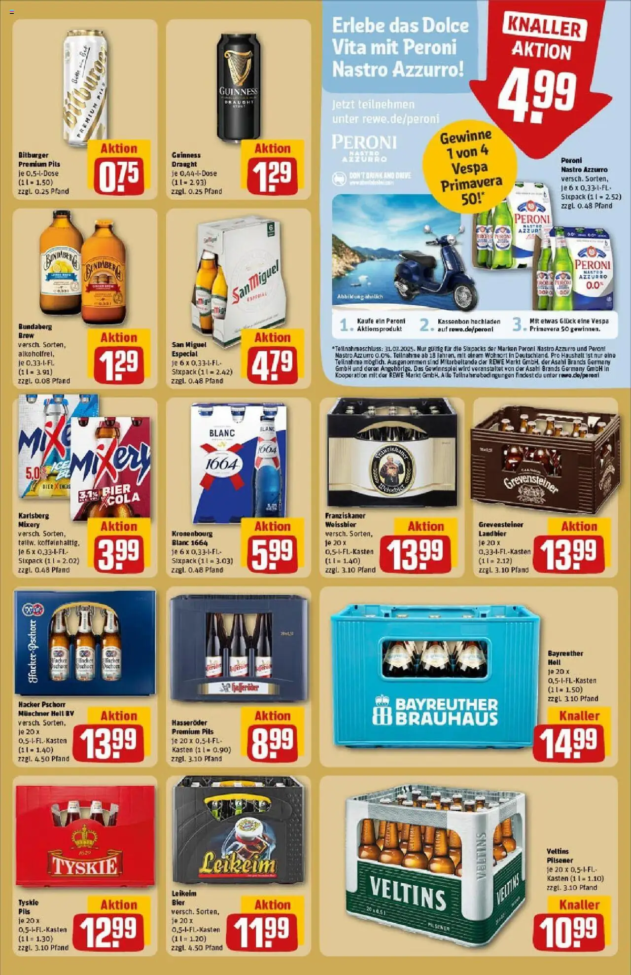 Rewe prospekt Heppenheim	 - gültig ab dem 13.07.2025 | Seite: 23 | Produkte: Bayreuther hell, Bitburger, Bier, Weißbier