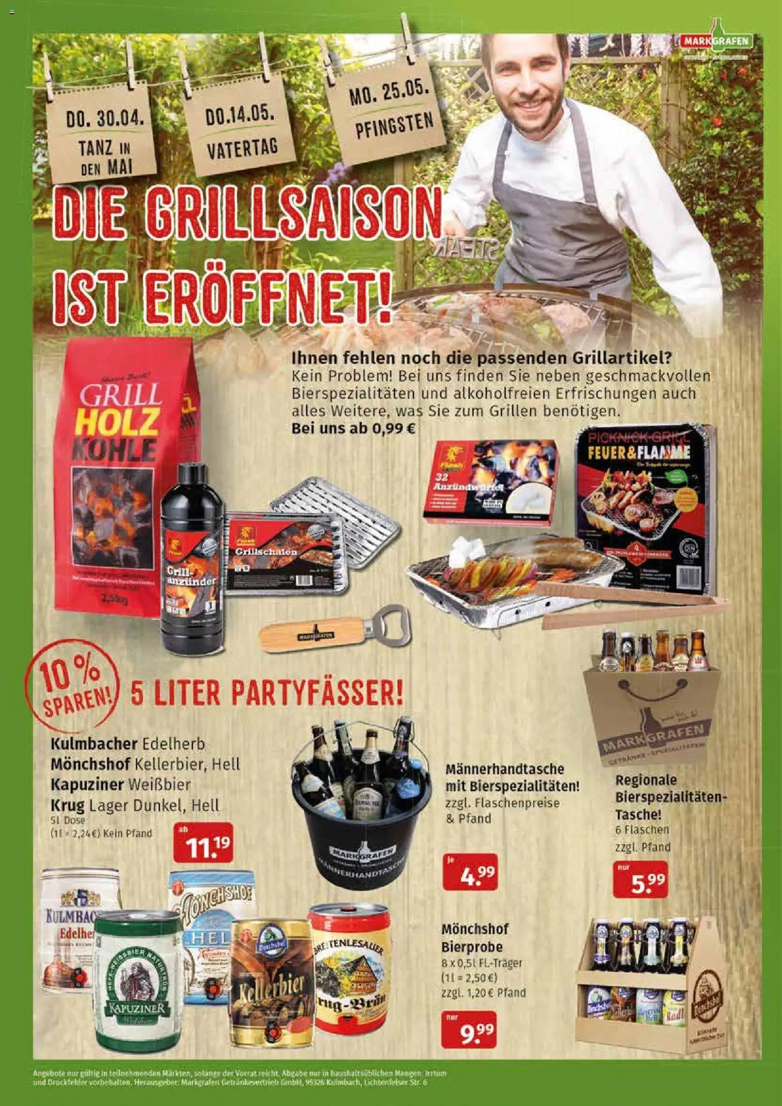 Markgrafen Prospekt – gültig ab 27.04.2026 | Seite: 2 | Produkte: Tasche, Monchshof, Grill, Weißbier