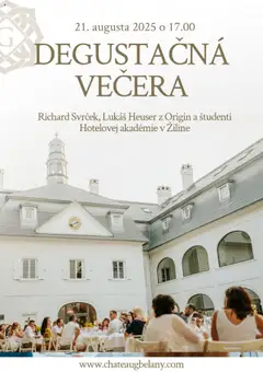 Chateau Gbeľany - Degustačná večera - náhľad platný od 21.08.2025